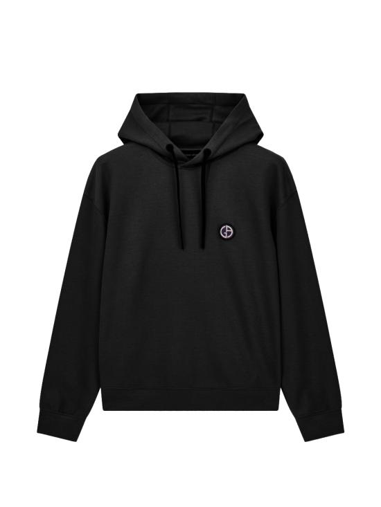 26FW 조르지오 아르마니 후드 티셔츠 GM003987 TE19859UC001 BLACK