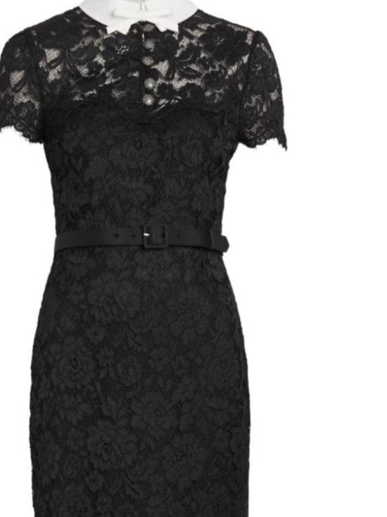 26FW 셀프 포트레이트 미디 원피스 AW26 019MAB BLACK - SELF PORTRAIT
