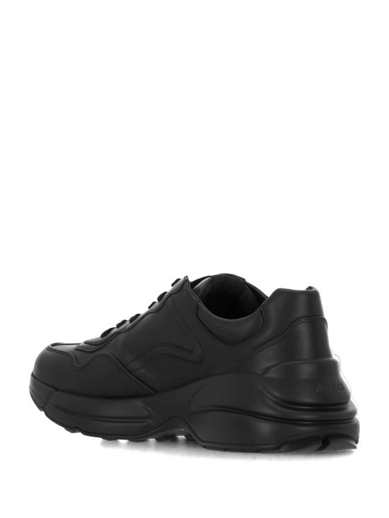 26FW 구찌 라이톤 레더 스니커즈 A0093N A9L001000 BLACK - GUCCI