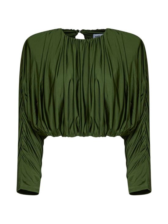 26FW 셀프 포트레이트 긴팔 티셔츠 AW26 009TAG GREEN