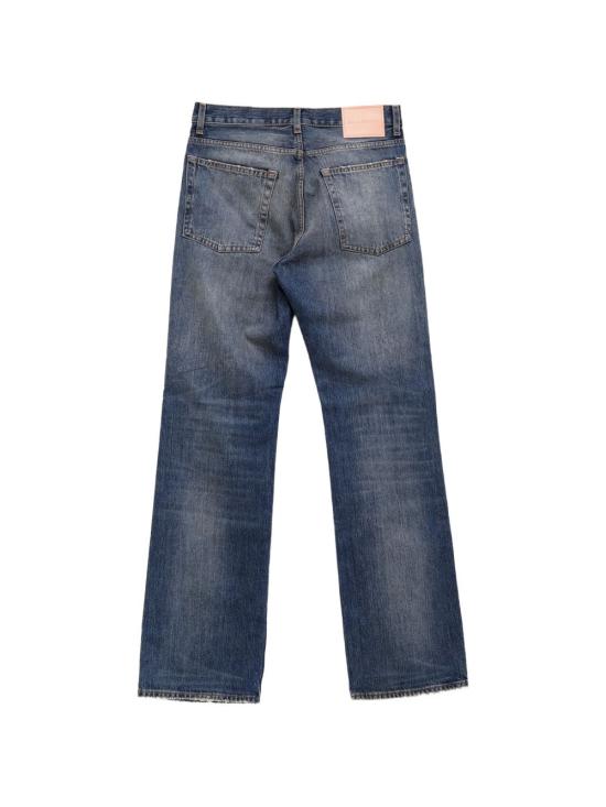 26FW 아크네 스튜디오 2021F 페이디드 와이드 스트레이트 데님 진 B00495 863 MID BLUE - ACNE STUDIOS