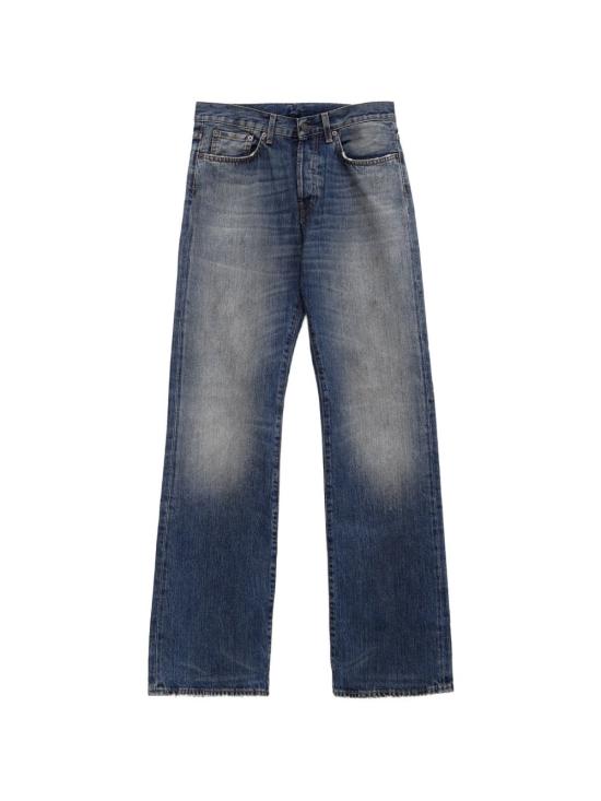 26FW 아크네 스튜디오 2021F 페이디드 와이드 스트레이트 데님 진 B00495 863 MID BLUE