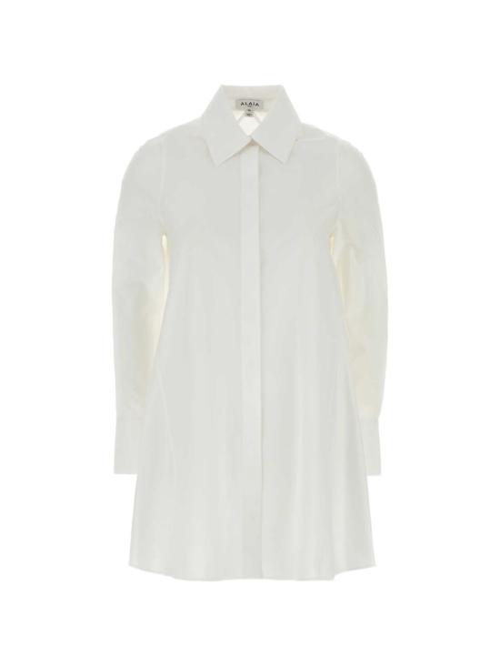 26FW 알라이아 셔츠 AA9C1022T611D 000 WHITE