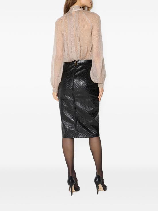 26FW 엘리자베타프랜치 미디 스커트 GO24467E2 110 NERO - ELISABETTA FRANCHI
