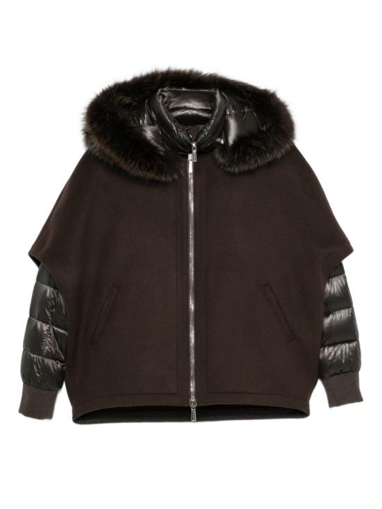 26FW 무레르 페가소 CWR 후디드 쇼트 자켓 PEGASO CWRU0075 CHOCOLATE