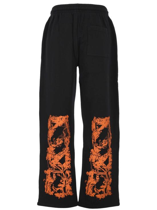 26FW 오프화이트 스트레이트 팬츠 44MCH05AF26F007 001 BLACK ORANGE - OFF WHITE
