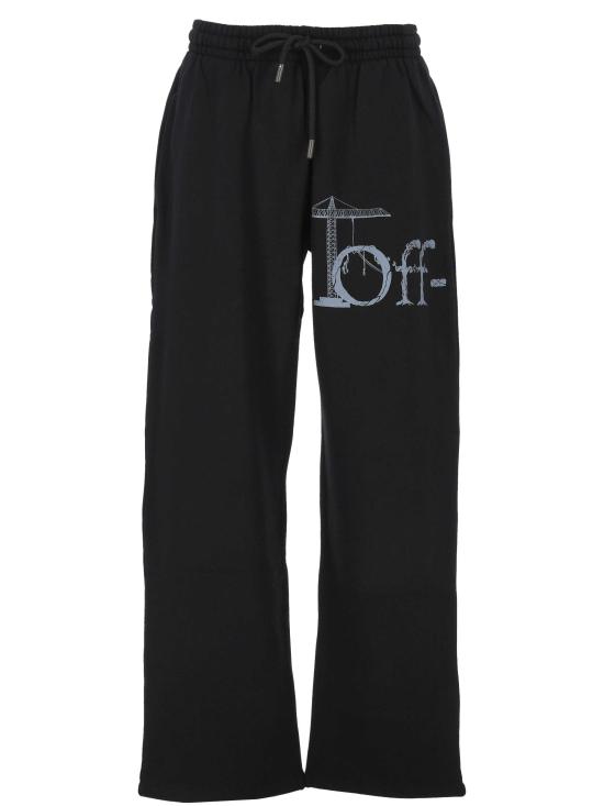26FW 오프화이트 스트레이트 팬츠 44MCH05AF26F007 001 BLACK ORANGE