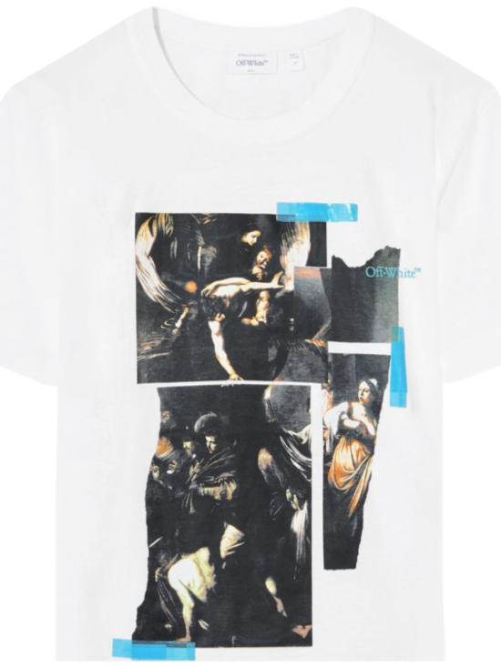 26FW 오프화이트 반팔 티셔츠 44MAA16MF26J00I 100 WHITE - OFF WHITE