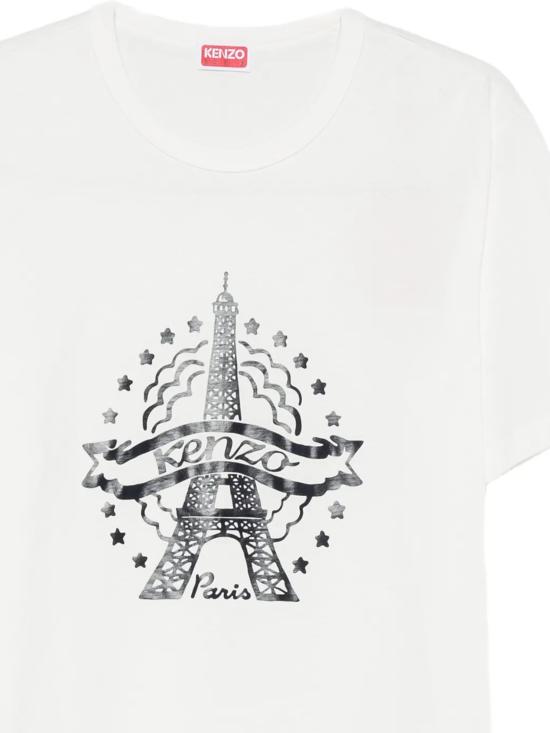 26FW 겐조 반팔 티셔츠 FG65TS1664SG 02 WHITE CASSE - KENZO