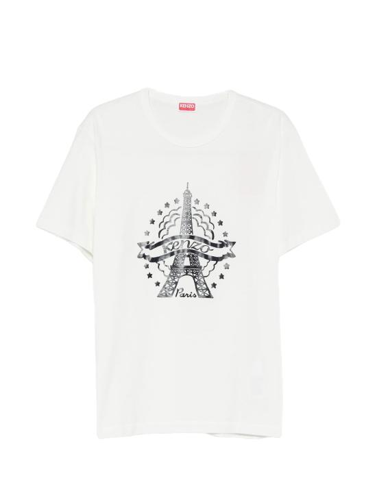 26FW 겐조 반팔 티셔츠 FG65TS1664SG 02 WHITE CASSE