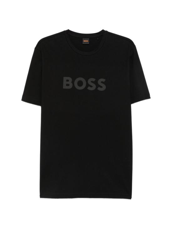 26FW 보스 반팔 티셔츠 50566504 001 BLACK