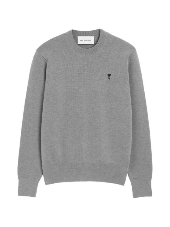 26FW 아미 ADC 크루넥 스웨터 HKS826 001A336 HEATHER ASH GREY BLACK