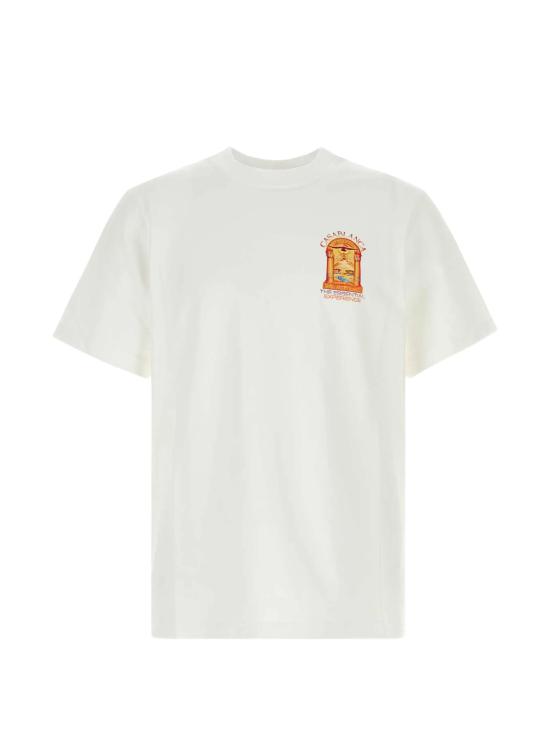 26FW 카사블랑카 반팔 티셔츠 MAW26JTS00112 HERMONS MIRAGE ARCH BRIGHT WHITE