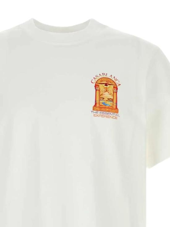 26FW 카사블랑카 반팔 티셔츠 MAW26JTS00112 HERMONS MIRAGE ARCH BRIGHT WHITE - CASABLANCA