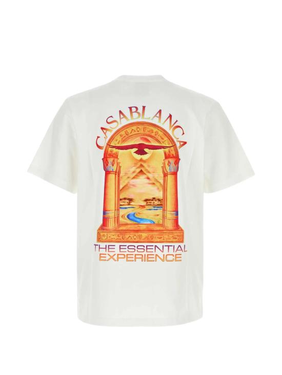 26FW 카사블랑카 반팔 티셔츠 MAW26JTS00112 HERMONS MIRAGE ARCH BRIGHT WHITE - CASABLANCA