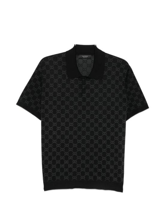 26FW 구찌 폴로 티셔츠 A006JA XKFTU1068 BLACK DARK GREY