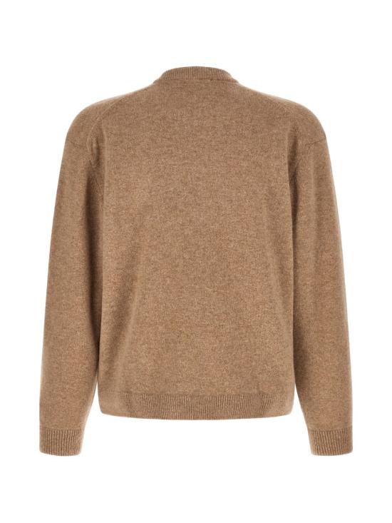 26FW 메종키츠네 폭스 헤드 램스울 컴포트 스웨터 PM00803KT1006 0549 BEIGE - MAISON KITSUNE