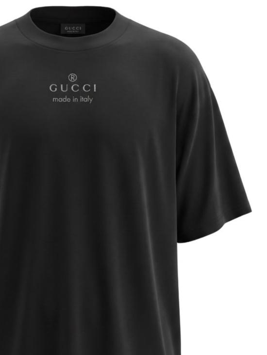 26FW 구찌 반팔 티셔츠 A000F5 XJIFV1152 BLACK MC - GUCCI