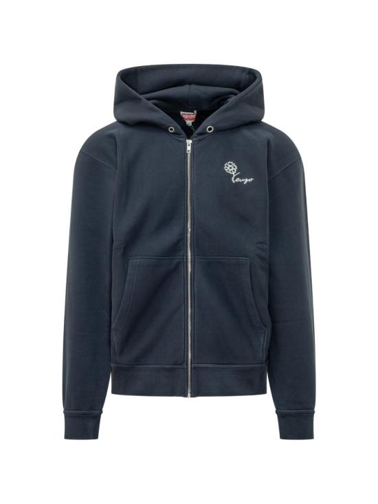26FW 겐조 긴팔 티셔츠 FG65HO2744MJ 79 BLUE BLACK
