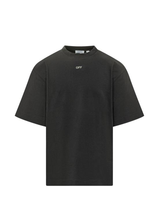 26FW 오프화이트 반팔 티셔츠 44MAA120F26J01C 001 BLACK