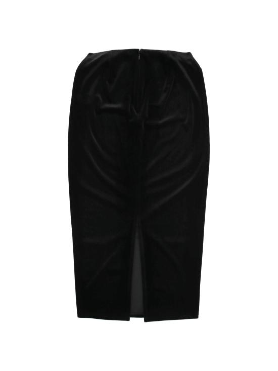 26FW 뮈글러 미디 스커트 26W1JU06005026 1999 BLACK - MUGLER