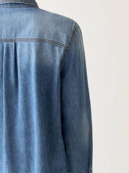 26FW 페니 블랙 셔츠 2621116123200 1758001 DENIM BLU MEDIO - PENNYBLACK