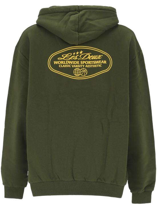 26FW 레듀 후드 티셔츠 1002313 566 RIFLE GREEN - LES DEUX