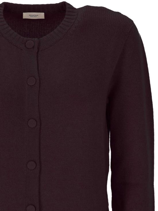 26FW 아뇨나 스웨터 K412038 4K080QL77 PURPLE BURGUNDY - AGNONA