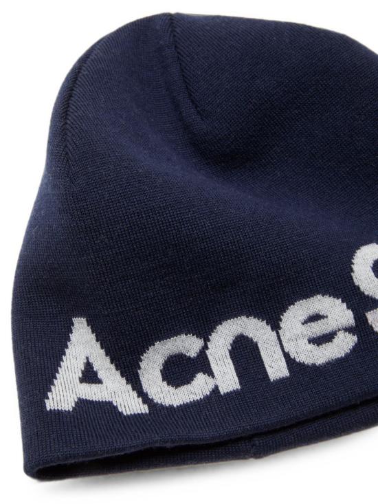 26FW 아크네 스튜디오 비니 C40470 AH4 NAVY BLUE WHITE - ACNE STUDIOS