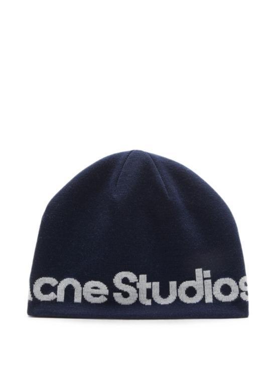 26FW 아크네 스튜디오 비니 C40470 AH4 NAVY BLUE WHITE