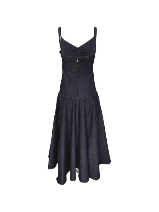 26FW 자크뮈스 미디 원피스 DRW00886AD00041 390 DARK NAVY - JACQUEMUS