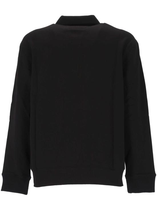 26FW 씨피 컴퍼니 다이애그널 레이즈드 플리스 폴로 셔츠 21CMSS026A 005086W999 BLACK - C.P. COMPANY