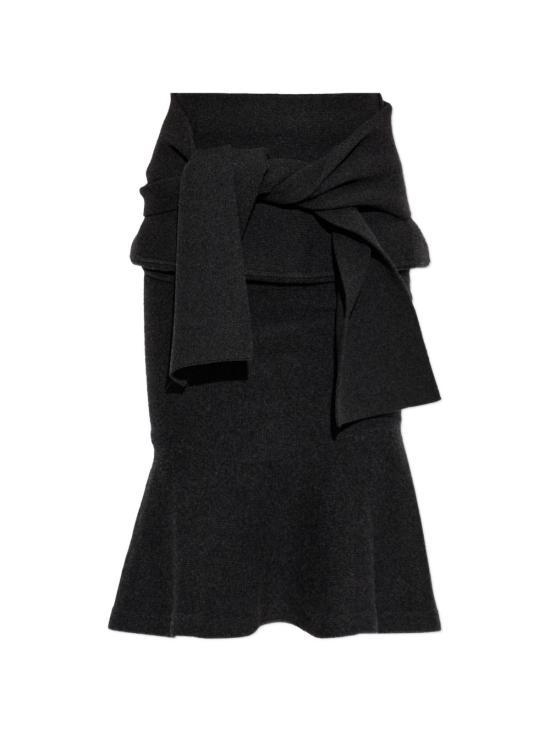26FW 자크뮈스 미디 스커트 SKW00696AK00282 970 DARK GREY