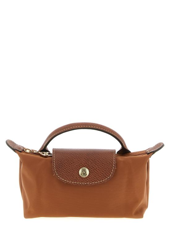 26FW 롱샴 르 플리아쥬 오리지널 핸들 파우치 34175089504 Brown