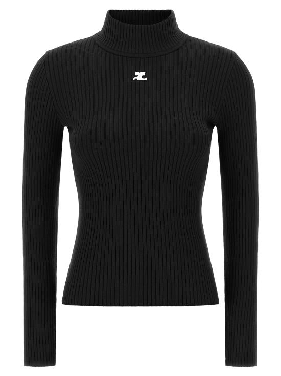 26FW 쿠레쥬 터틀넥 PERMPU022FI00019999 Black