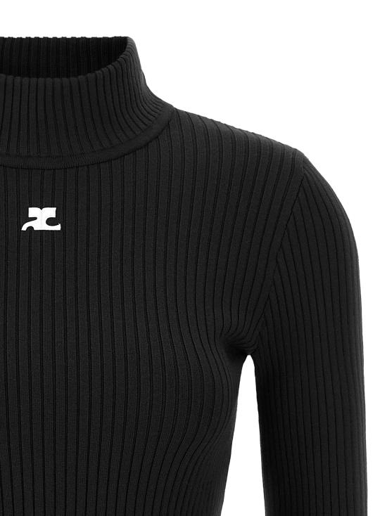 26FW 쿠레쥬 터틀넥 PERMPU022FI00019999 Black - COURREGES