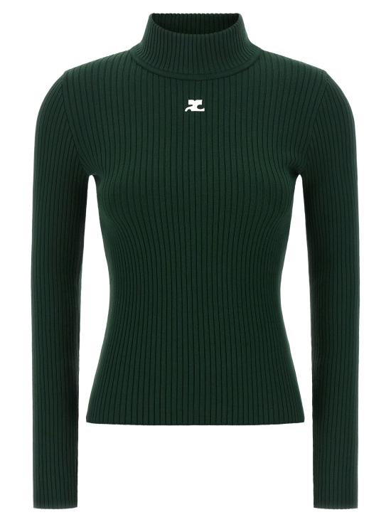 26FW 쿠레쥬 터틀넥 PERMPU022FI00018081 Green