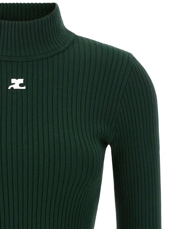 26FW 쿠레쥬 터틀넥 PERMPU022FI00018081 Green - COURREGES