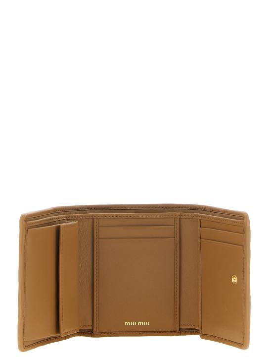 26FW 미우미우 스몰 마테라쎄 나파 레더 월렛 5MH033AFPPF098L Brown - MIU MIU