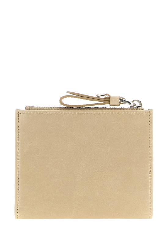 26FW 미우미우 로고 글로시 레더 지갑 5ML0502A44F0485 Beige - MIU MIU