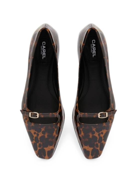 26FW 카렐 페리스 플랫 슈즈 EMILIE26 32 BROWN LEOPARD - CAREL PARIS