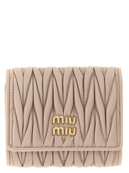 26FW 미우미우 스몰 마테라쎄 나파 레더 월렛 5MH033AFPPF0236 Pink