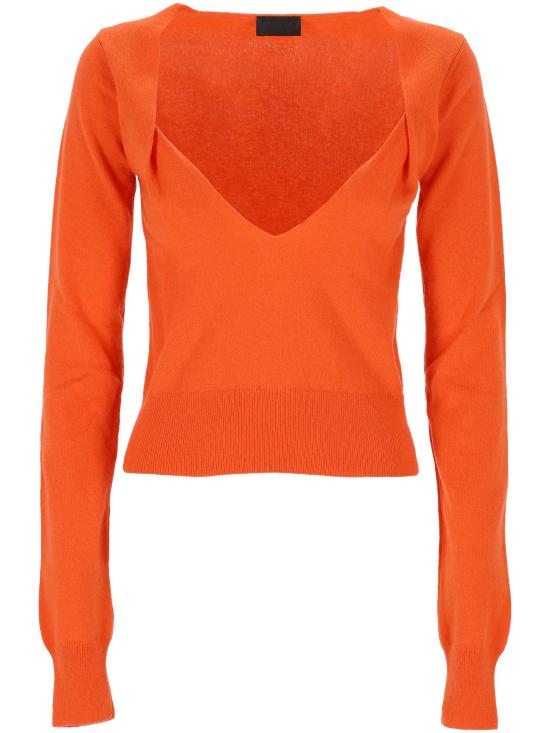 26FW 뮈글러 긴팔 티셔츠 26F2TO09101144 3155 ELECTRIC ORANGE