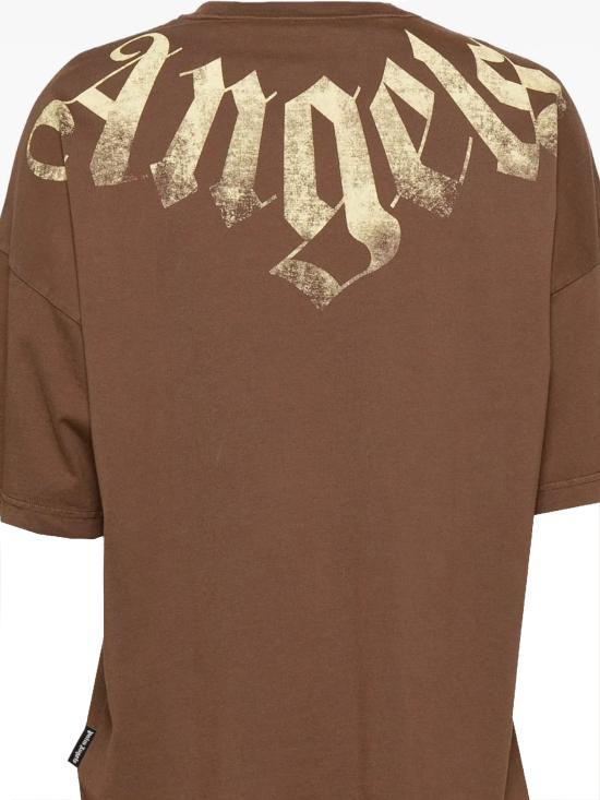 26FW 팜앤젤스 반팔 티셔츠 PAMAA003JR001 6019 BROWN LIGHT YELLOW - PALM ANGELS