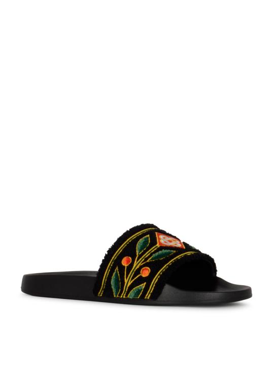 26FW 카사블랑카 뮬/슬리퍼 APF26FW05802M BLACK - CASABLANCA