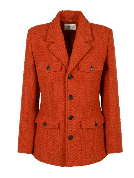 26FW 생로랑 코트 873530 Y7D307070 ORANGE
