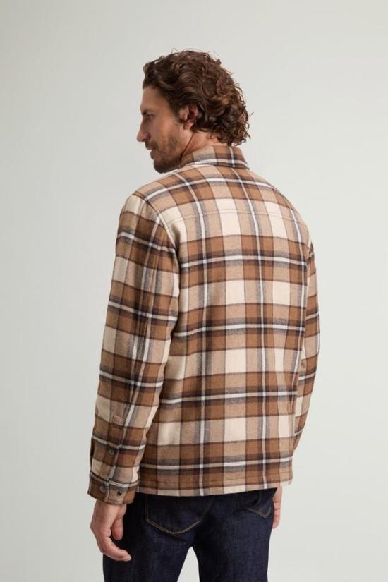 26FW 울리치 수트 자켓 CFWOOS2018MBUT3046 7449 DARK CAMEL CHECK - WOOLRICH