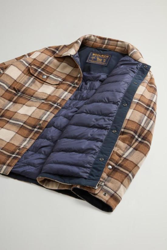 26FW 울리치 수트 자켓 CFWOOS2018MBUT3046 7449 DARK CAMEL CHECK - WOOLRICH