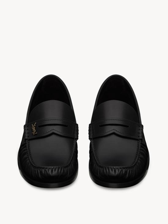 26FW 생로랑 스무스 레더 카산드라 로퍼 820618AAELH 1000 NERO - SAINT LAURENT