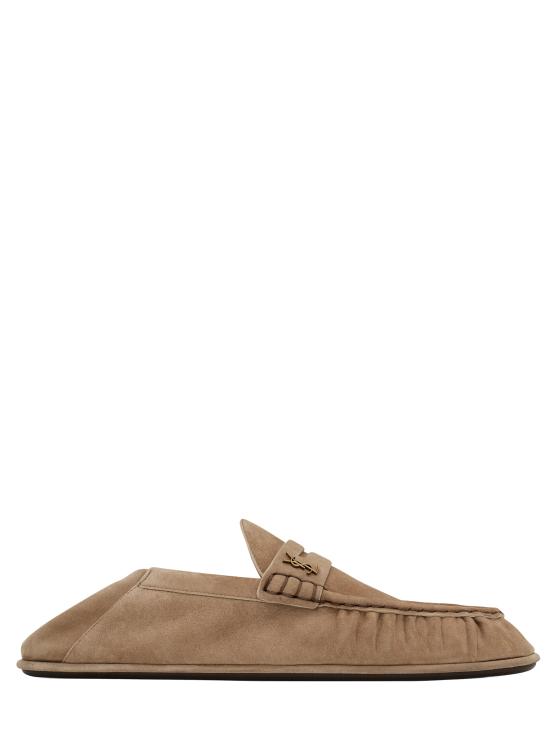 26FW 생로랑 카산드라 스웨이드 로퍼 A006OM27DTT 9741 BEIGE
